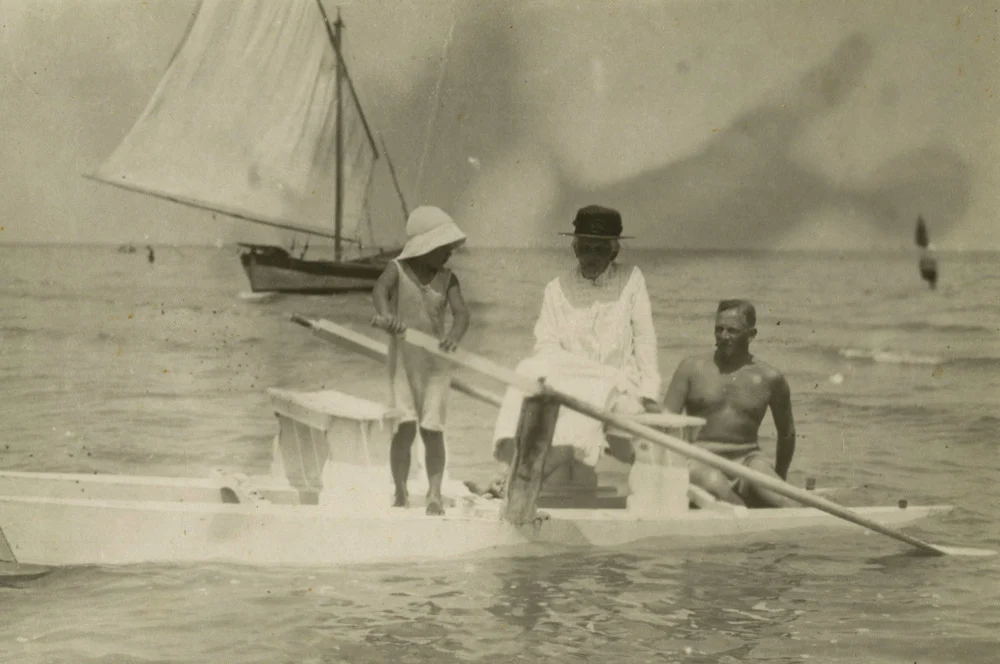 Stadnicki family at the seaside, Rimini