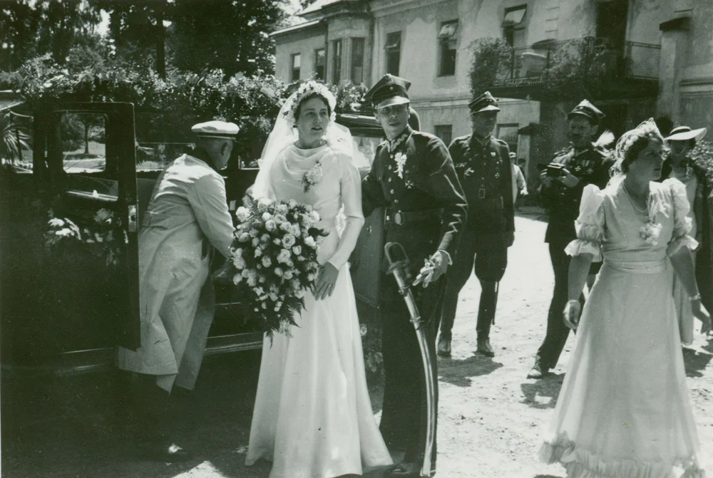 The wedding of Adam Czartoryski and Jadwiga Stadnicka, Nawojowa, 24th June 1937