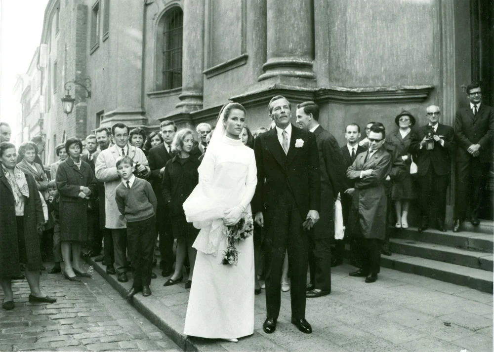 The marriage of Jean Caillot and Izabella Czartoryska, Warsaw, October 1967