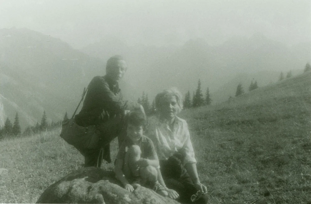 Adam and Jadwiga Czartoryski with their granddaughter Barbara Caillot in the Tatra mountains, August 1975
